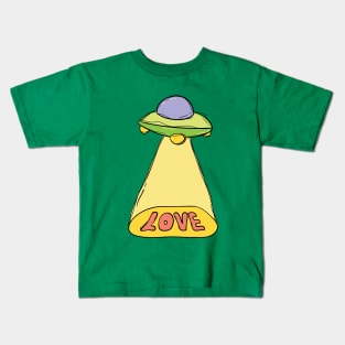 Aliens Searching for Love Kids T-Shirt